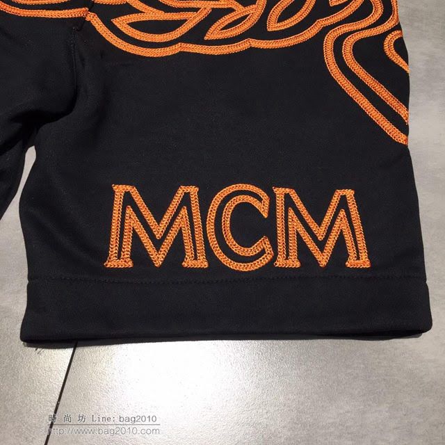 MCM五分褲 19春夏新款 黑色運動短褲 男士休閒褲  tzy1827